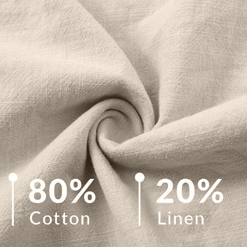 Women’s Plus Size Cotton-Linen Gauze Blouse – Flowy Button-Down Shirt