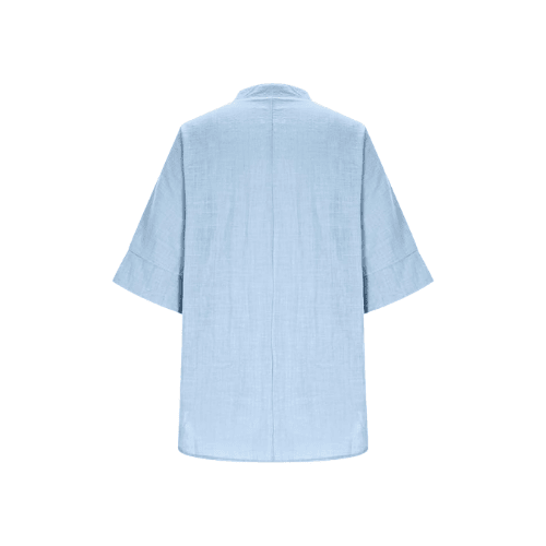 Women’s 3/4 Sleeve Linen-Texture Blouse