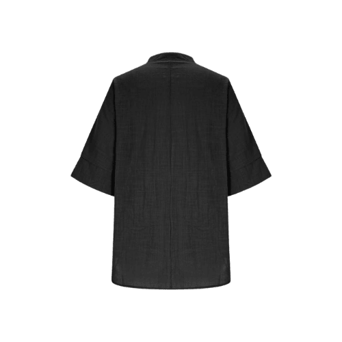 Women’s 3/4 Sleeve Linen-Texture Blouse