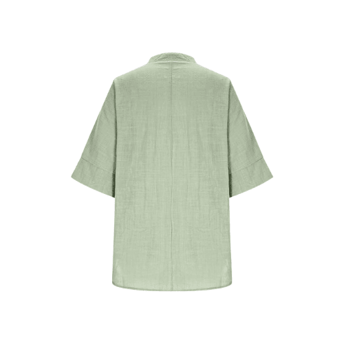 Women’s 3/4 Sleeve Linen-Texture Blouse