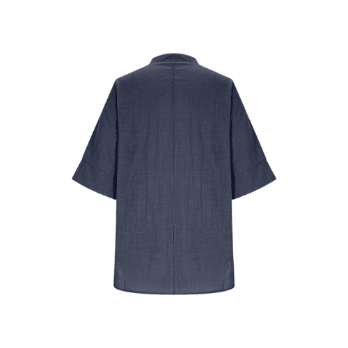 Women’s 3/4 Sleeve Linen-Texture Blouse