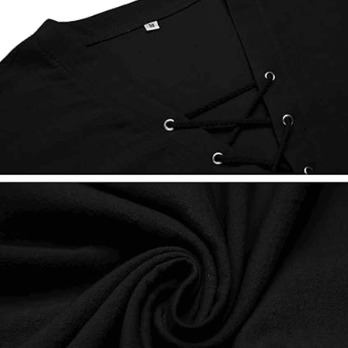 Men’s Cotton-Linen Hippie Beach Shirt