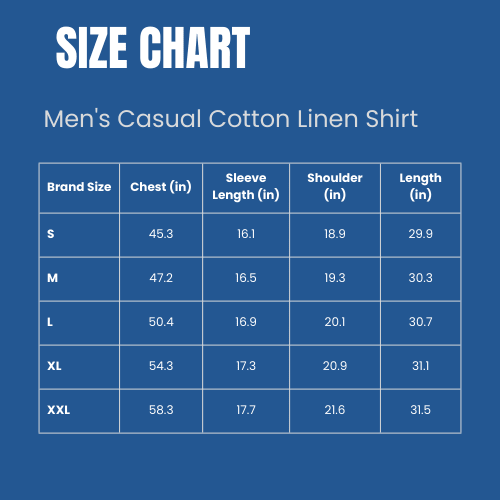 Men’s Cotton-Linen Hippie Beach Shirt