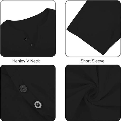 Men’s Cotton-Linen Henley Shirt