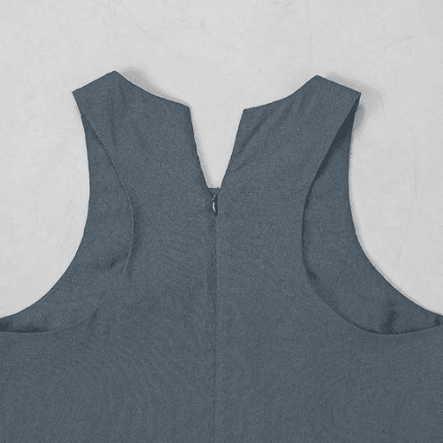 Modern "Ethereal Linen" Maxi – Sleeveless Racerback Minimalist Dress